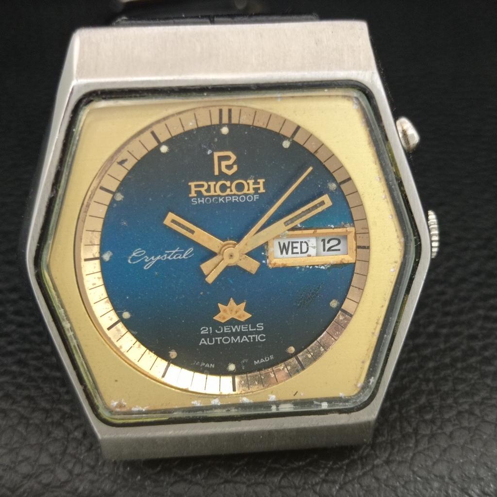 RICOH R31 AUTOMATIC VINTAGE JAPAN MENS ORIGINAL DIAL WATCH a704779-1