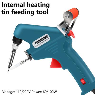 Schweißkolben 60W 220 V Schnellheizung EU-Stecker Automatische Zinnzufuhrmaschine Lötkolben Haushaltsbedarf