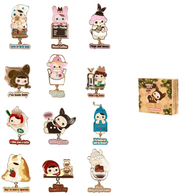 

POP MART Pucky Elf Bunny Café Collection, Набор значков-сюрпризов, Один слепой бокс