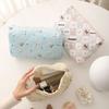 Portable Corduroy Quilted Makeup Bag Large Capacity Multi-Purpose Cosmetic Organizer Coin Purse
