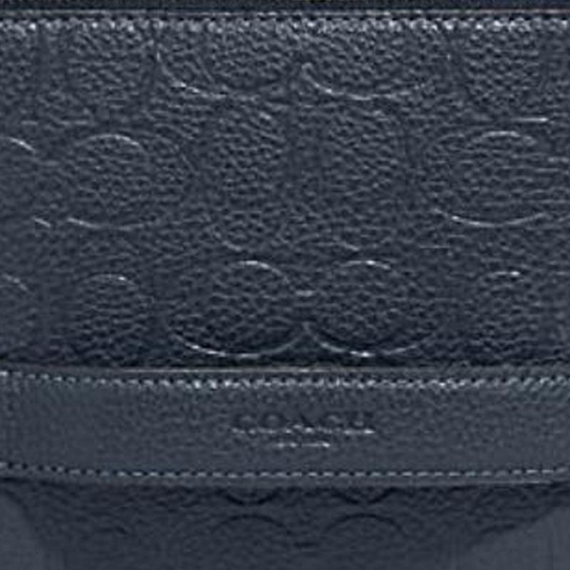 Coach Charter 19 Einfarbige Reißverschluss Leder Schulter Crossbody Tasche Kleine Damen Taschen Dunkelblau C2609-DDE