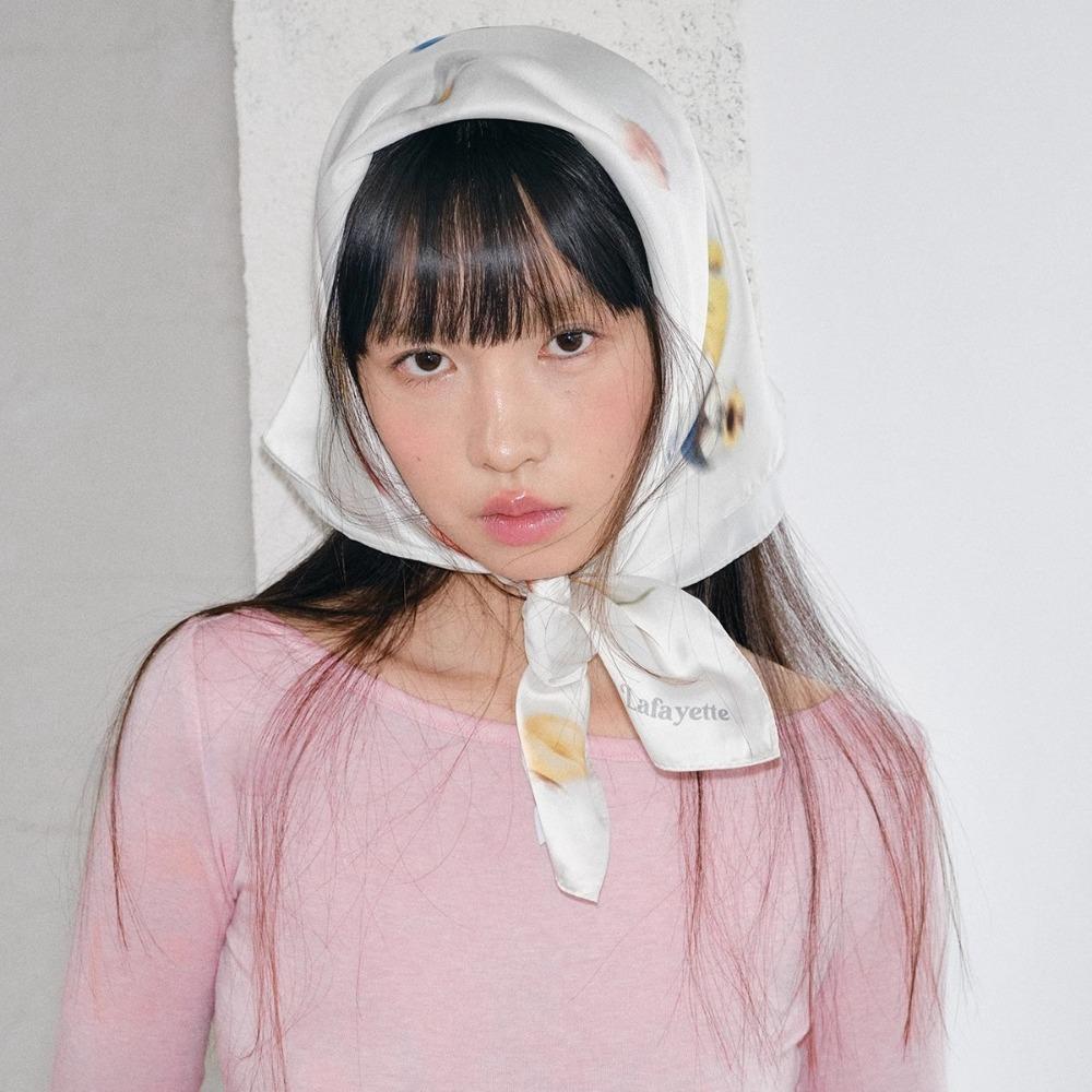 Graceful Blurred Flowers Hair Scarf Flower Butterfly Scarves Fashion Puppy Hair Band Girls