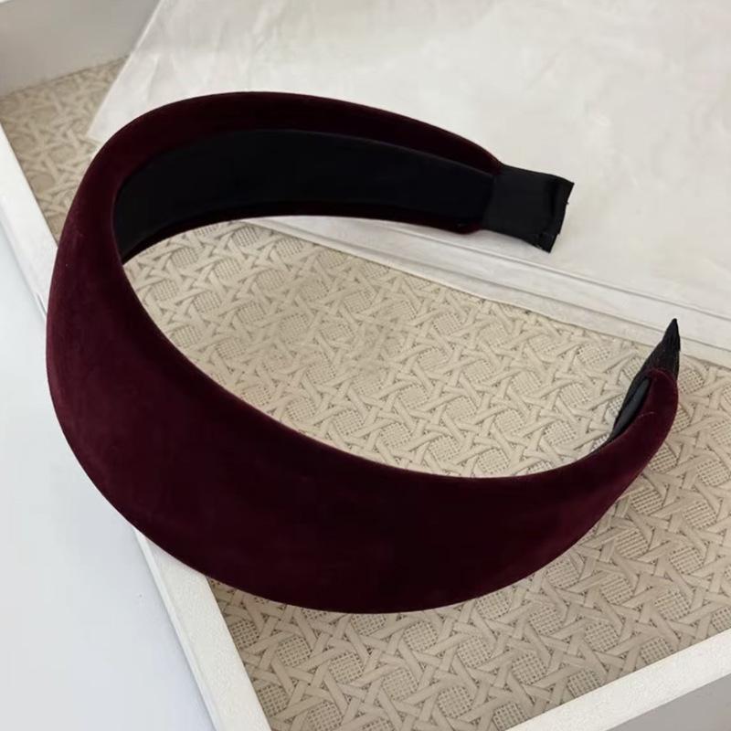 Korean Velvet Sponge Headband - Retro Style for Women
