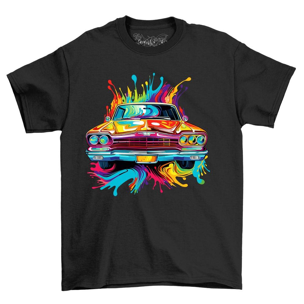 Classic Car Paint Drip Design t-shirt - Funny and Colorfully Stylish! Funny t-sh