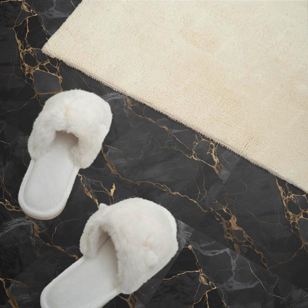 Kafelki Winylowe Z Nadrukiem - Dekoracja Do Sypialni Elegancki Marmur Z Żyłkami 10X40X20 Cm