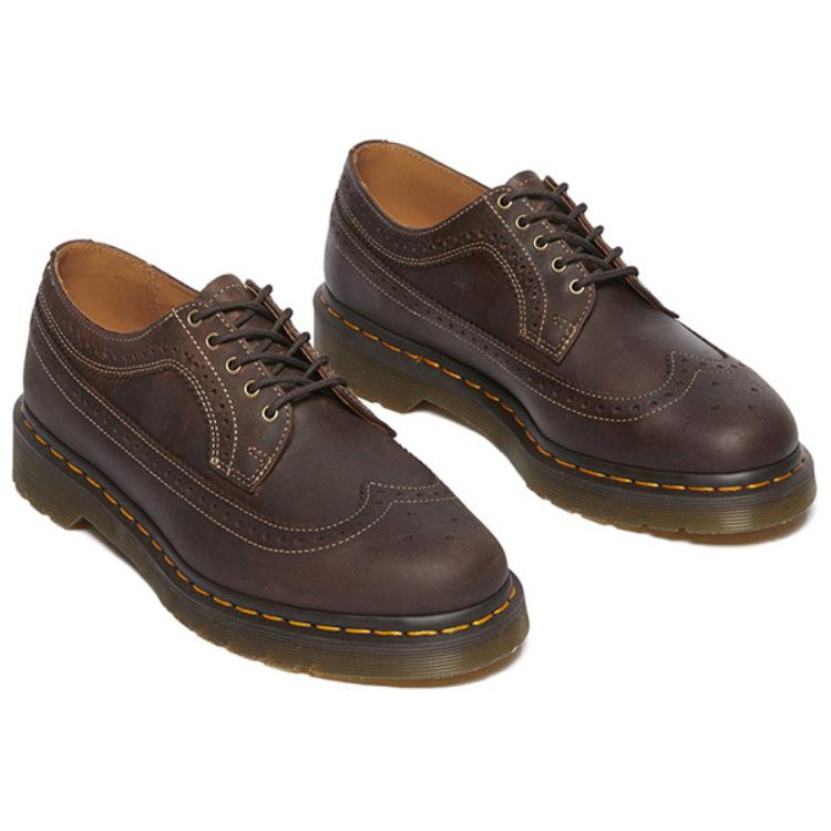Dr. Martens Originals Leather 3989 YS Versatile Durable Low-Top Casual Shoes Unisex Casual Shoes Dark-Brown 40553201