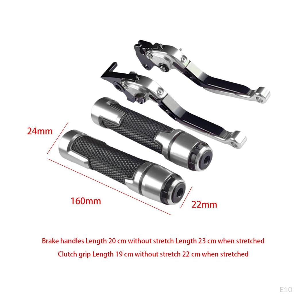 Motorrad Kupplung Bremshebel Set Erweiterbar Professionelle Stabile Leistung Faltbare Lenker