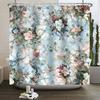 Floral Shower Curtain for Bathroom Vintage Flower Butterfly Waterproof Fabric Boho Bathtub Bathroom Curtain With Hooks 180x240