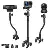Kolasels Camera Stand GoPro Mount [Industry's Most Stable] Webcam Stand [260mm Long Arm Gooseneck] GoPro Mount Clip 1/4 Inch 3/8 Inch 5/8 Inch Screw I