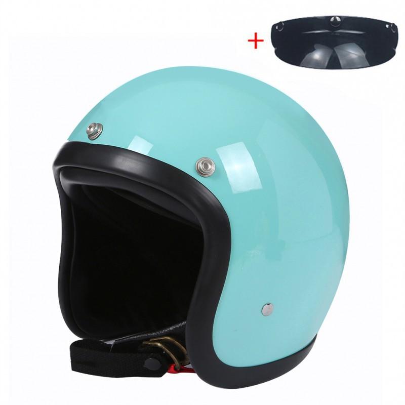 BLD Electric Motorcycle Helmet Lightweight Unisex Retro Cruise