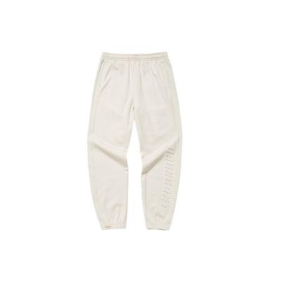 Letter Print Drawstring Jogger Sweatpants Men Bottoms Beige 952138744-1