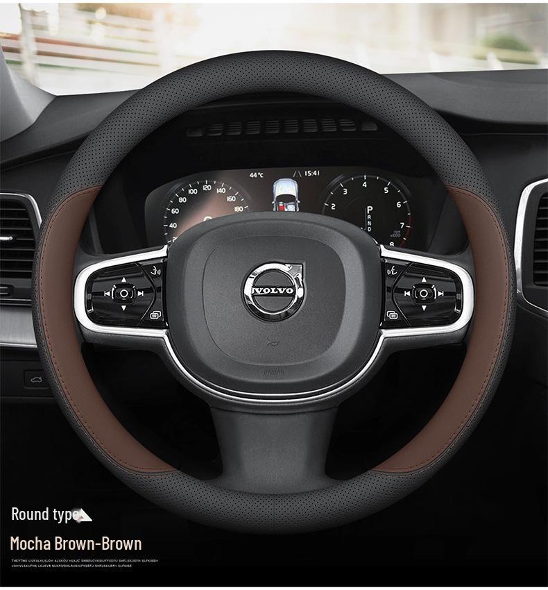 Volvo XC-Serie Echtes Leder Lenkradabdeckung
