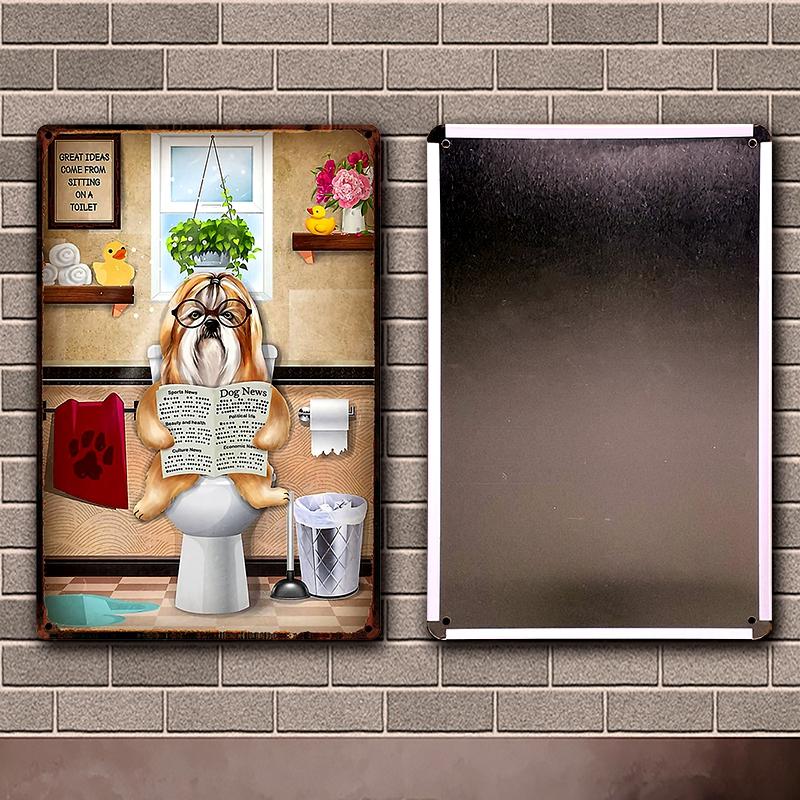 [ Wellcraft ] Pet Shih Tzu Dog You Are My Sunshine Beer Bath Shop Art Metal Tin Sign Wall Poster Iron Painting Pub D-14 20*30 CM