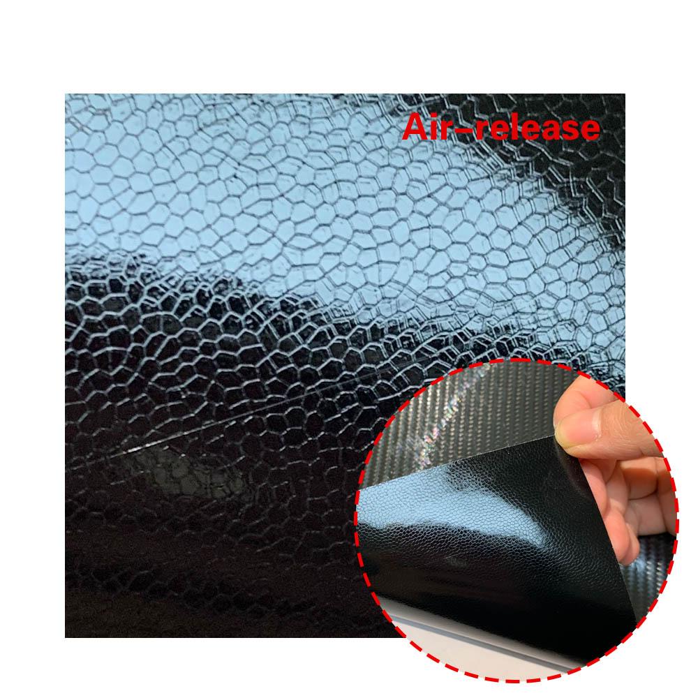7D Carbon Fiber Car Interior Vinyl Film Decorative Sticker Anti Scratch Protective Film Universal Self Adhesive Car-Styling Trim