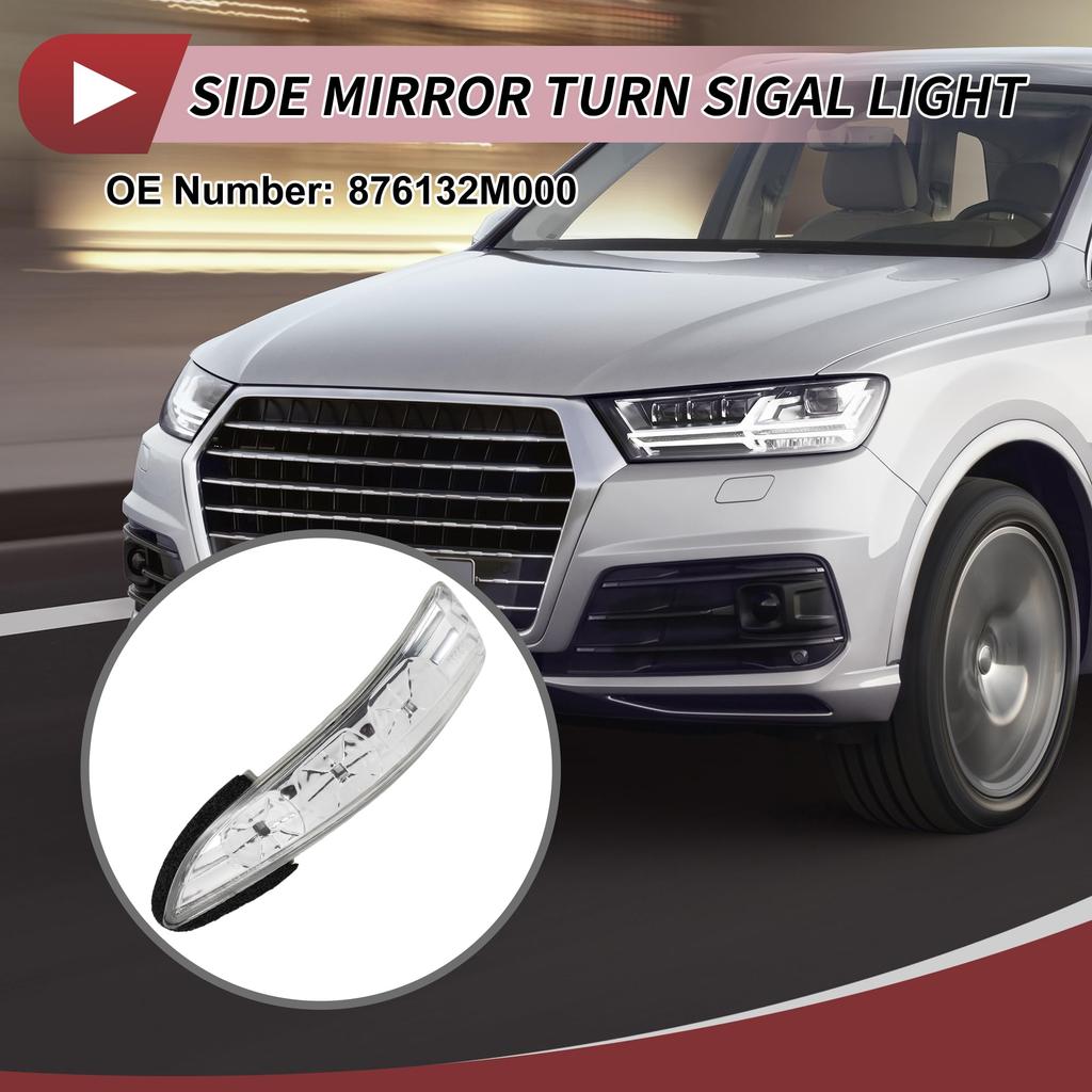 HEROFFIX Left LED Turn Signal Mirror Light for Hyundai Coupe Part 876132M000 GE-NESis (2008-2016), Number