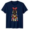 Festive Dog Christmas Holidays Unisexs TShirt Unisexs Tee Graphic Unisex Top