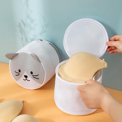Zipper Closure 4 Styles Chic Large Capacity Daily Use Durable Washing Machine Laundry Bag Clothing Washing Bag