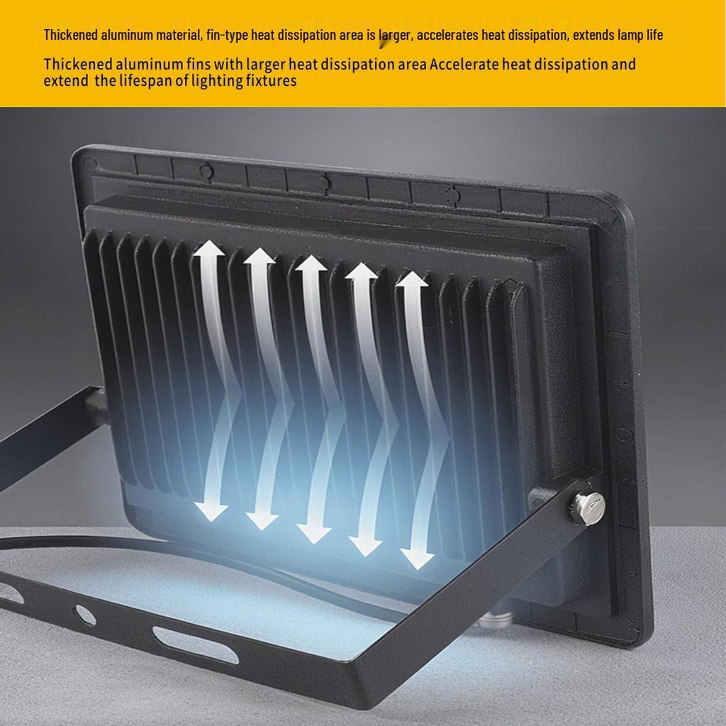 High-Brightness 300W Outdoor LED Floodlight, Waterproof IP66, Durable Construction