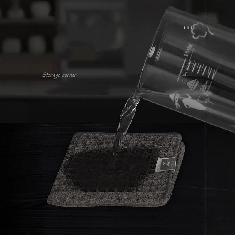 1/4Pcs Coffee Bar Cleaning Towels Super Absorbent Microfiber Cleaning Cloth Towel Home Barista Clean Tool Coffee Machine Cleaner