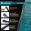 LIBRATON 1/4'' Bike Torque Wrench, 5-25Nm / 1-6Nm High Precision Torque Wrench, accuracy of ±3%, Square Drive Torque Wrench Set