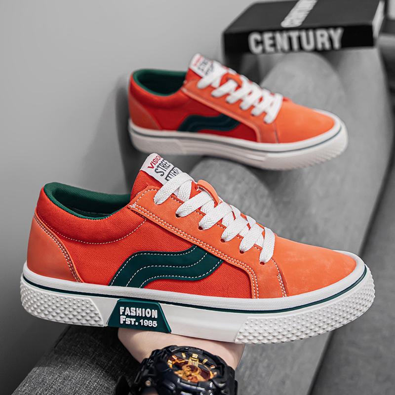 Men's Casual Sneakers Hot Selling Classic Breath Canvas Shoes Outdoor Fitness Training Shoes Anti Slip Wear-resistant Work Shoes