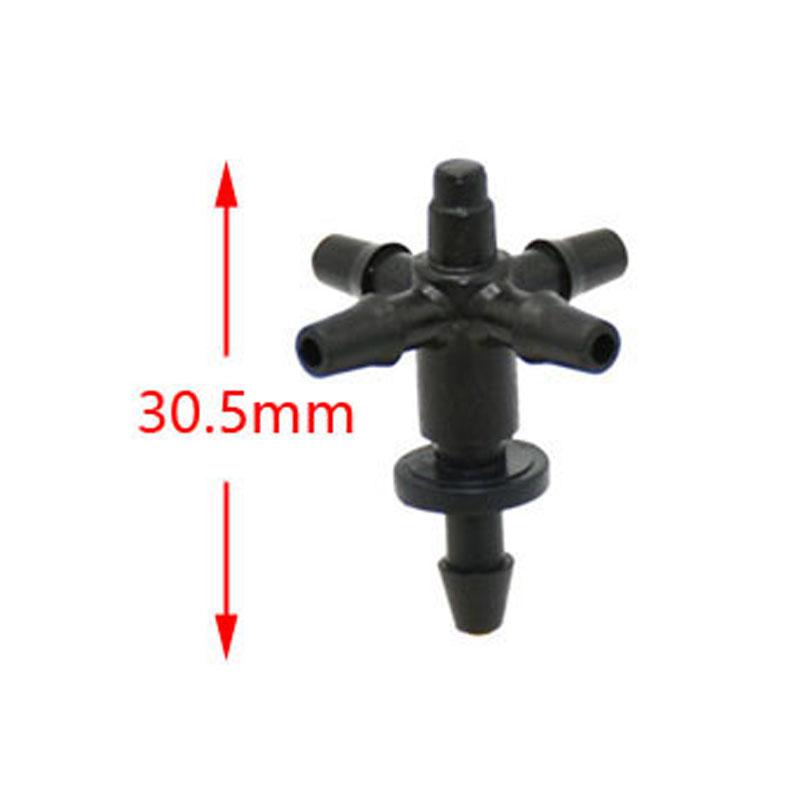 1/8" Arrow Dropper Cross Water Splitter 3/5 Drip Arrow Tee Connector 2/4-Way Emitter Irrigation System For Potted Plant 20Set