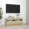 Vidaxl Szafka Tv Z Oświetleniem Led, Dąb Sonoma, 100X35X40 Cm