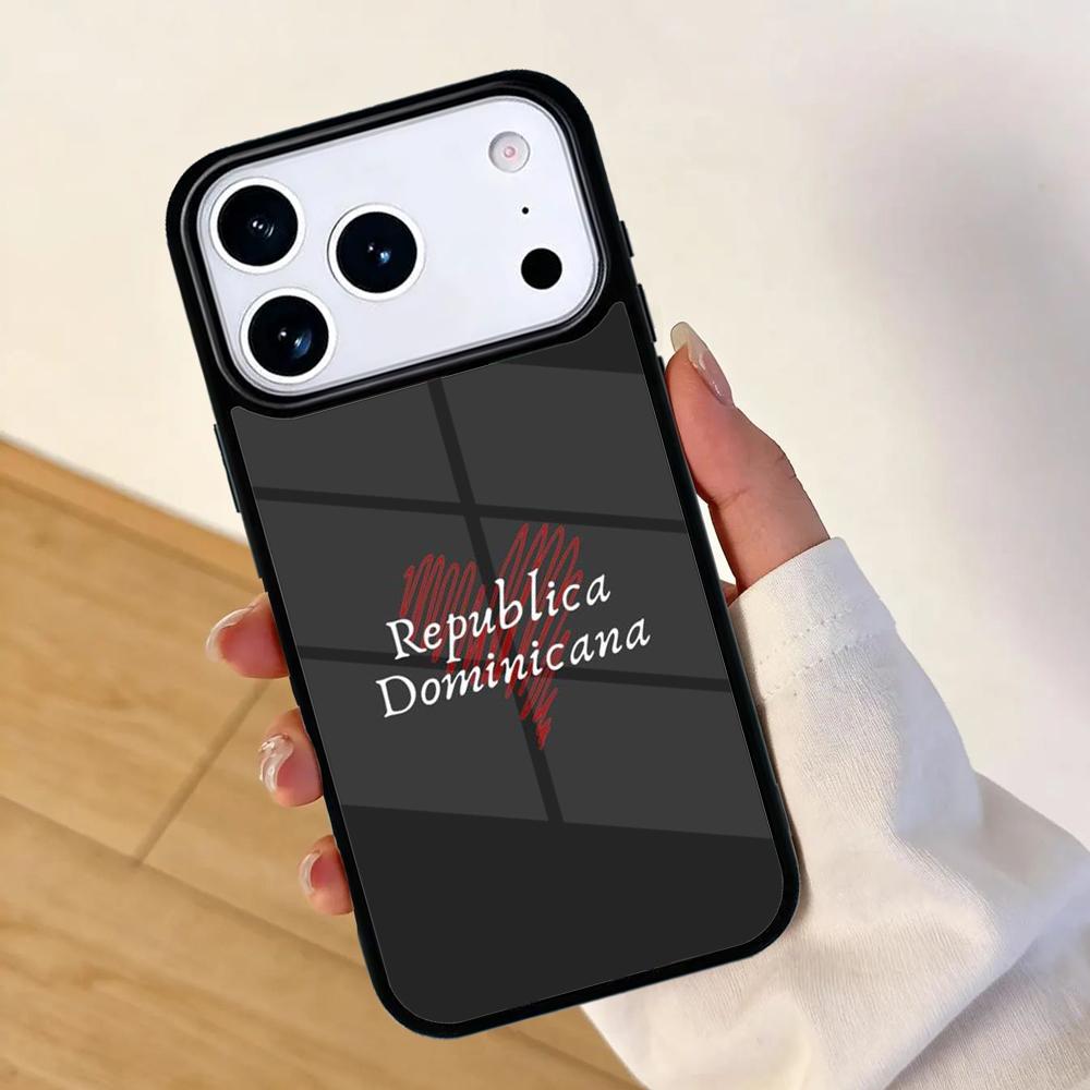 Flag of Dominican Republic Mobile Phone Case for IPhone 17 AIR 16pro Max 15 14 13 12 11 Bumper Cover