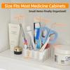 32-Slot Ointment Organizer | Medicine Storage Compartments, Multi-Use Holder for Medicine Cabinet Wall, Countertop, Vanity, Drawer, Makeup Tools