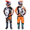 Ensemble Motocross Enfant Maillot et Pantalon Moto Vêtements Enfants Grand Garçon Fille Ensemble Équipement MX Jeunes Combinaison de Course
