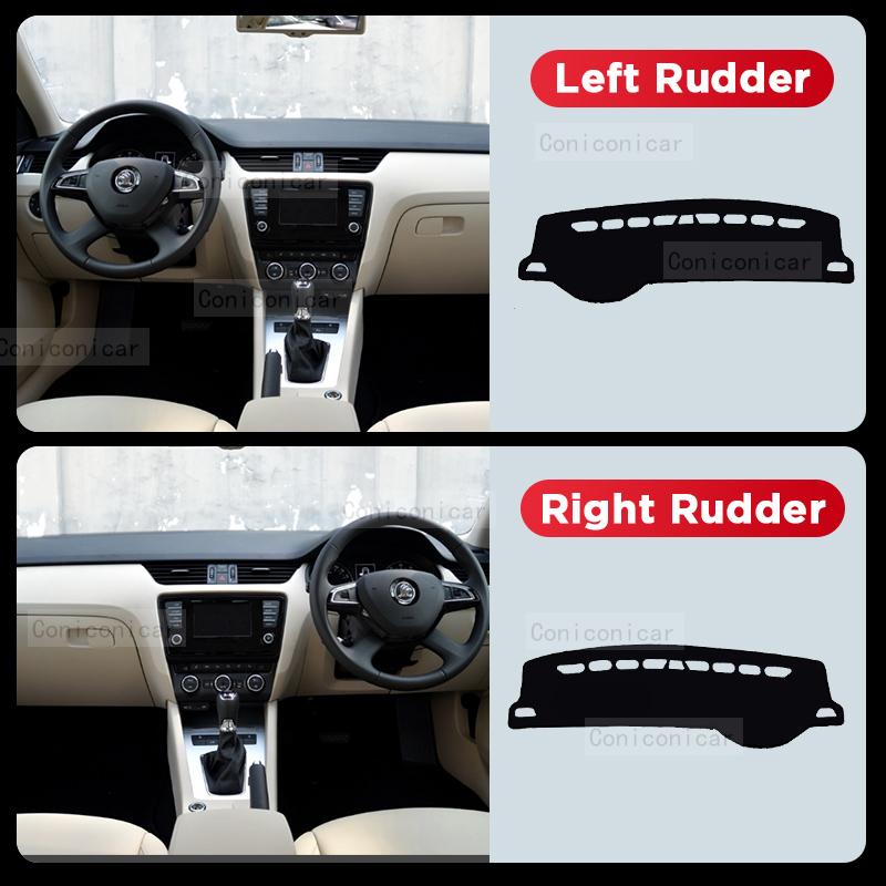 For SKODA Octavia 2013-2019 2018 Car Dashboard Cover Mat Sun Shade Pad Avoid Light Mat Instrument Carpet Protection Accessories