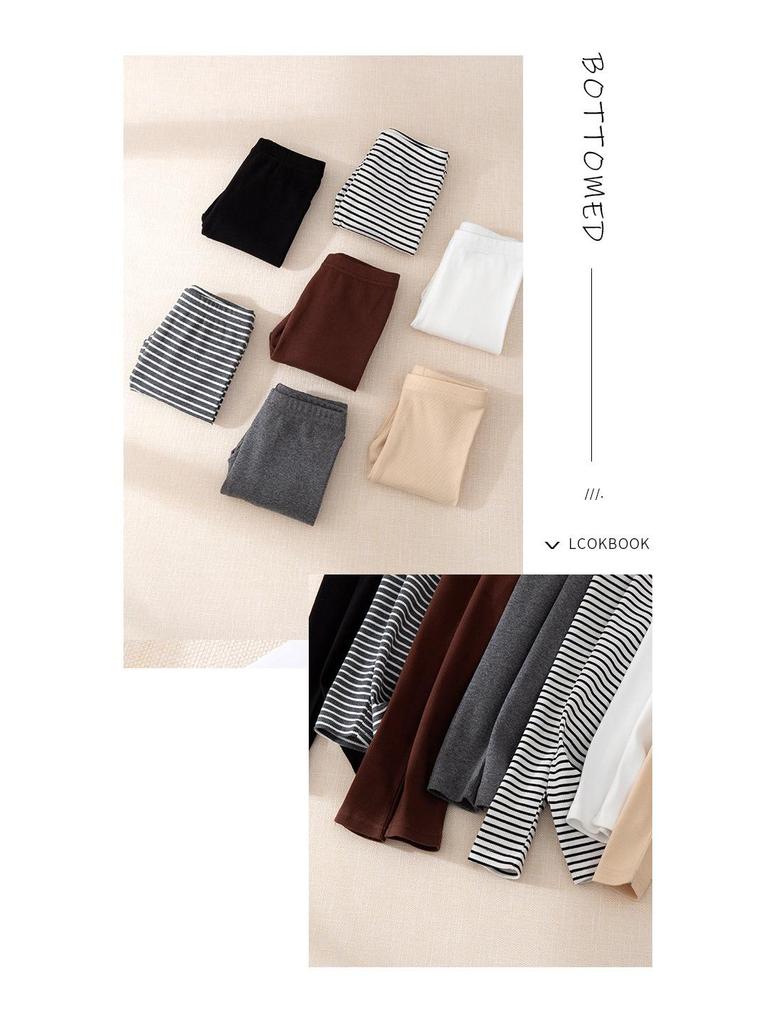 Girls' Elastic Thin Leggings for Spring and Autumn Wear