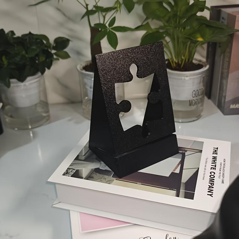 Sturdy Plastic Puzzle Poster Box Lid Holder, 1Pc Collectible Puzzle Themed Display Stand