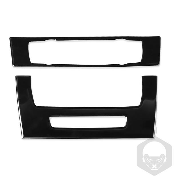 For Bmw 3 Series 2005-2012 E90 E92 Piano Black Air Conditioner CD Control Panel Plastic Cover Car Interior Accessoriers