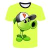 2025 NEW 4-14 Year Old Boys and Girls 3D Plant VS Zombie Printed T-shirts+Shorts Two Piece Sets Fashion Sports T-Shirt Top + Shorts Set 2 Pieces