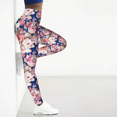 Womens Red Maple Leaf Prints Stretch Yoga Leggings Fitness Running Gym Sports Active Pants