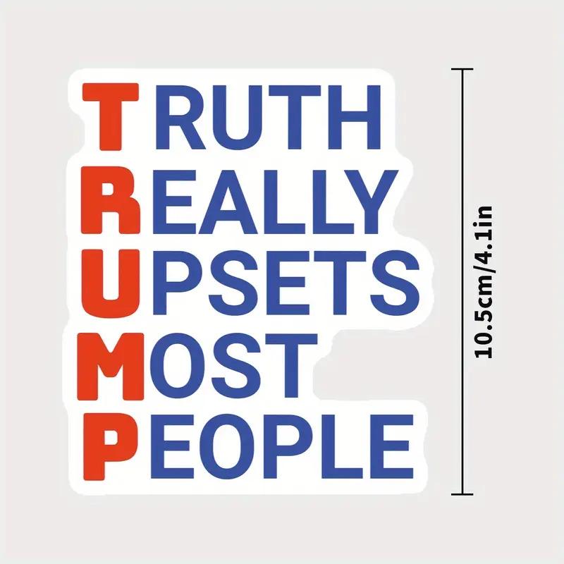 Durable Vinyl Trump Supporter Stickers for Cars & Laptops