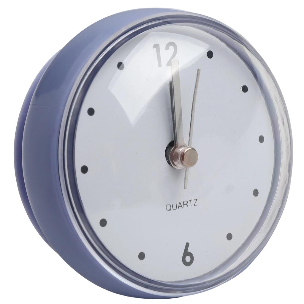 Waterproof Anti-Fog Design Sucker Wall Clock Plastics Silent Quartz Clocks Sucker Wall Clock For Kitchen /Bathroom 75x75mm