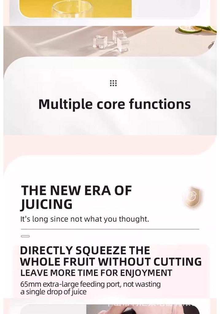 Smart Automatic Large Caliber Juicer for Home
