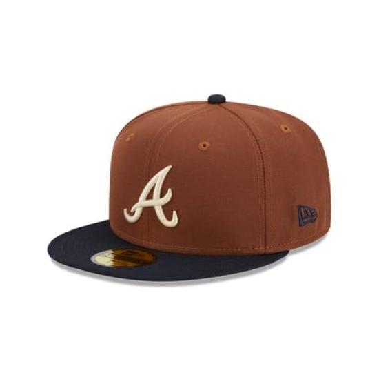 

[New Era] Кепка 59FIFTY Atlanta Braves Harvest Brown 59FIFTY Fitted Cap 60426553 Шляпа Коричневая [Б/У]