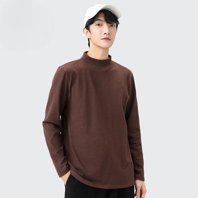 Men'S Bottom Shirt Winter Men'S Crew Neck Warm Bottom Shirt Casual Slim-Fit Knitted Sweater Men'S Clothing