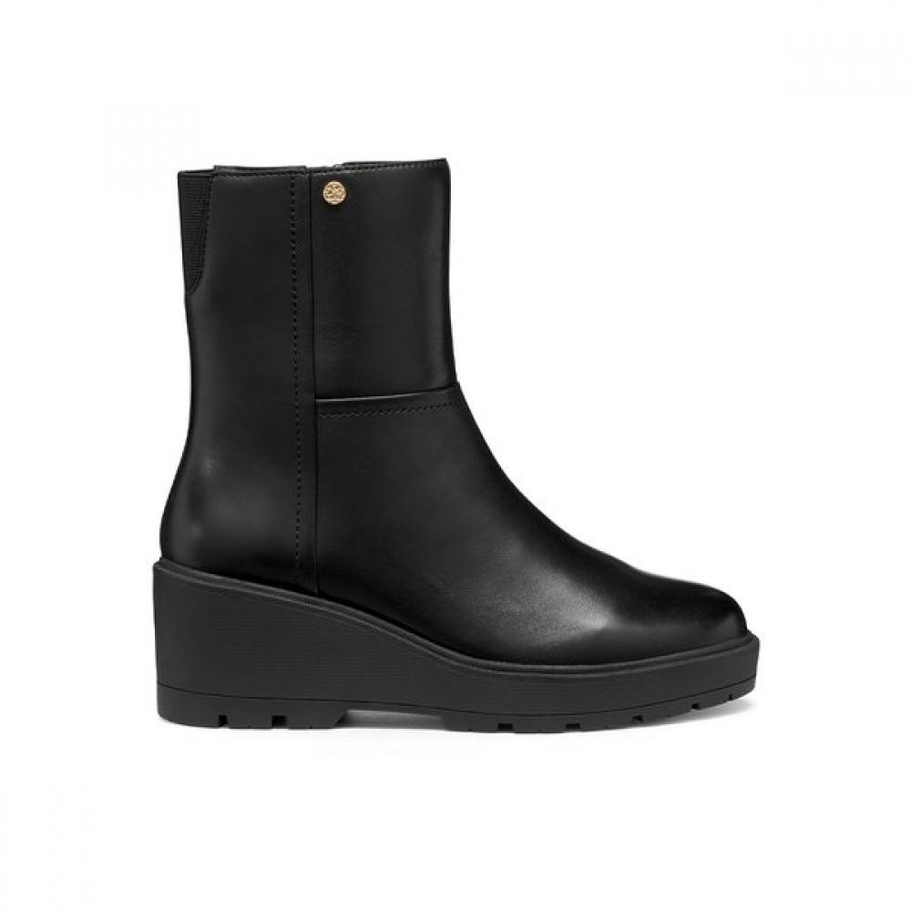 Geox Women S Comfort Wedge Heel Half bootS Black 8gx3va5w1b 39(250)