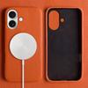 Etui do iPhone 17 Kompatybilne z MagSafe Tekstura Litchi Prawdziwa Skóra Wołowa + Pokrowiec na Telefon PC