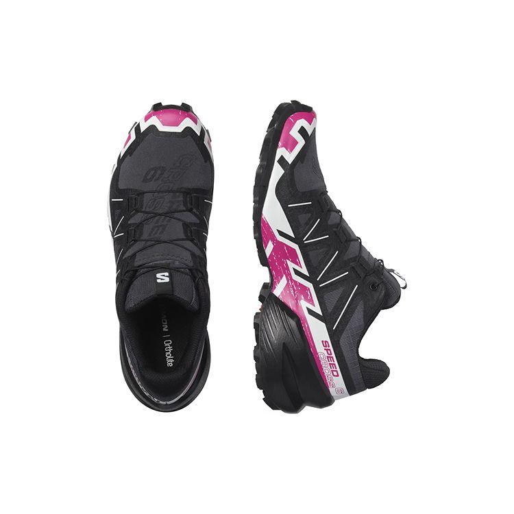 Salomon Speedcross 6 Low Top Traction Anti-Slip Outdoor Functional Shoes Women Shoes Black Purple 417430