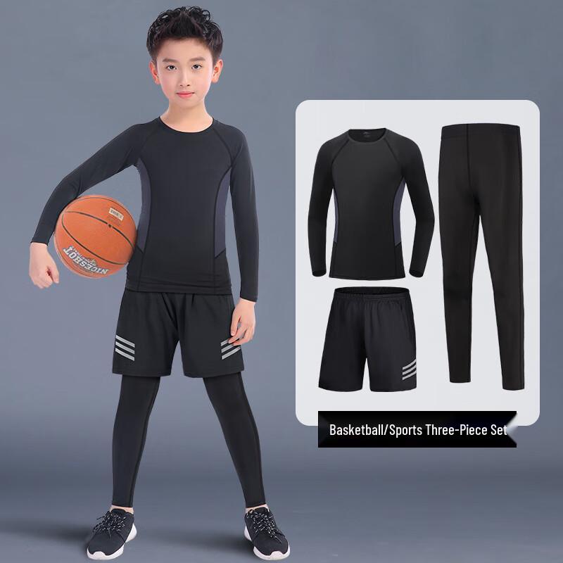 WEZHO Kids Winter Basketball Compression Baselayer Set