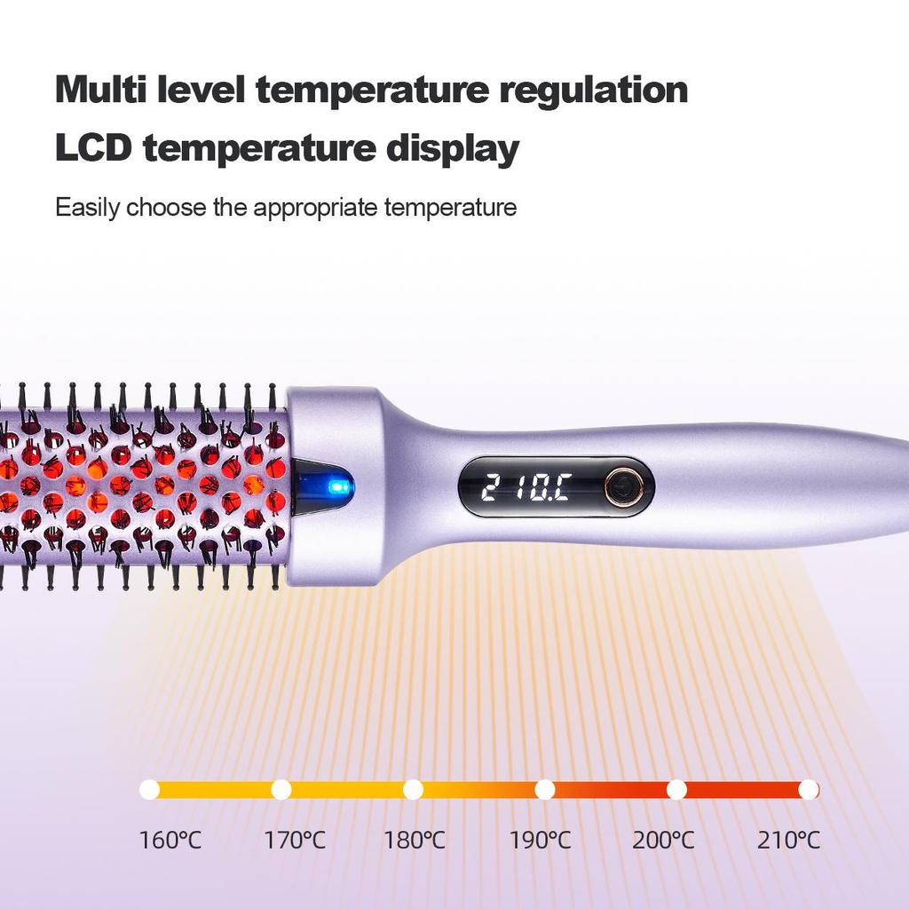 Hot Selling Hair-Friendly Fluffy Comb: Inner Curl Straightening & High Skull Root Lifting Anti-Scald Styling Tool