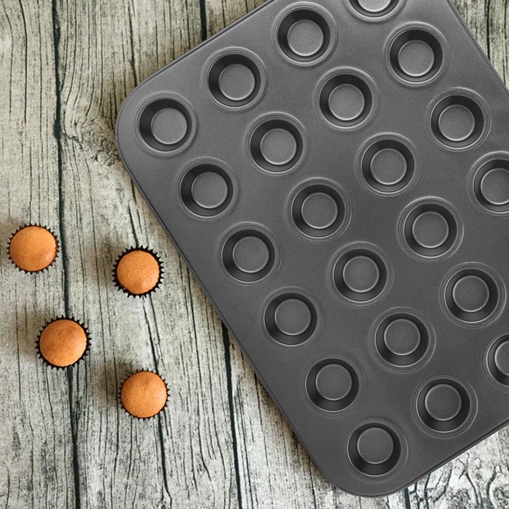 24 Cups Stainless Steel NOn Sticky Cake Muffin Egg Tart Baking Pan Mold