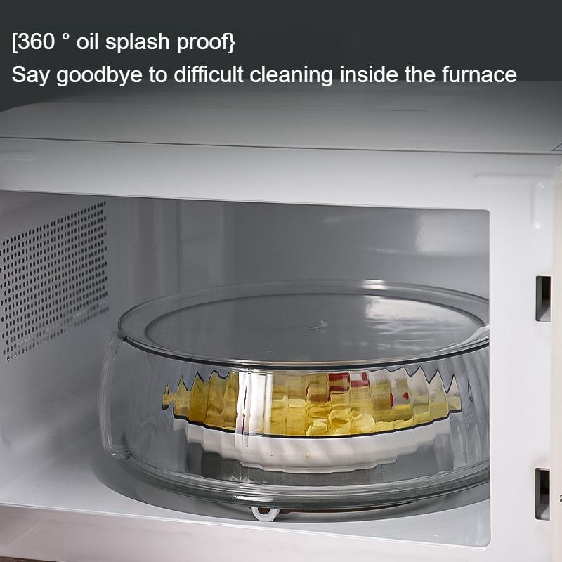 360° Oil Splash Protection Cover,microwave Splash Cover,high Temperature Resistant,food Grade Plastic,good Helper In The Kitchen