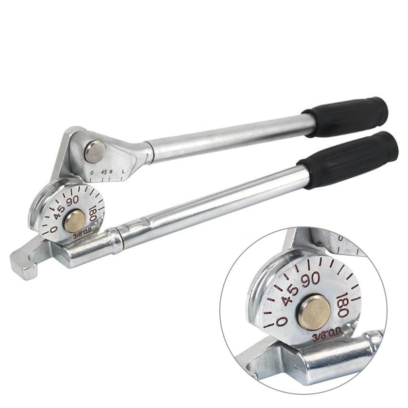 Manual Pipe Bender 8/10mm Air Conditioning Copper Aluminium Pipes Tube Bender Pipe 0-180 Degree Bender