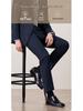Men’s Machine Washable 100% Wool Dress Pants - Formal Straight-Leg Suit Trousers